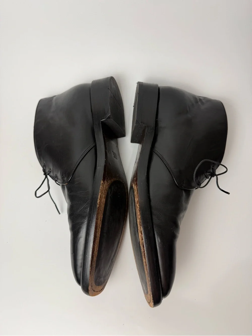 Frye Paul Chukka Boots Black Leather Men Size 13 Hipster Classic Chunky
